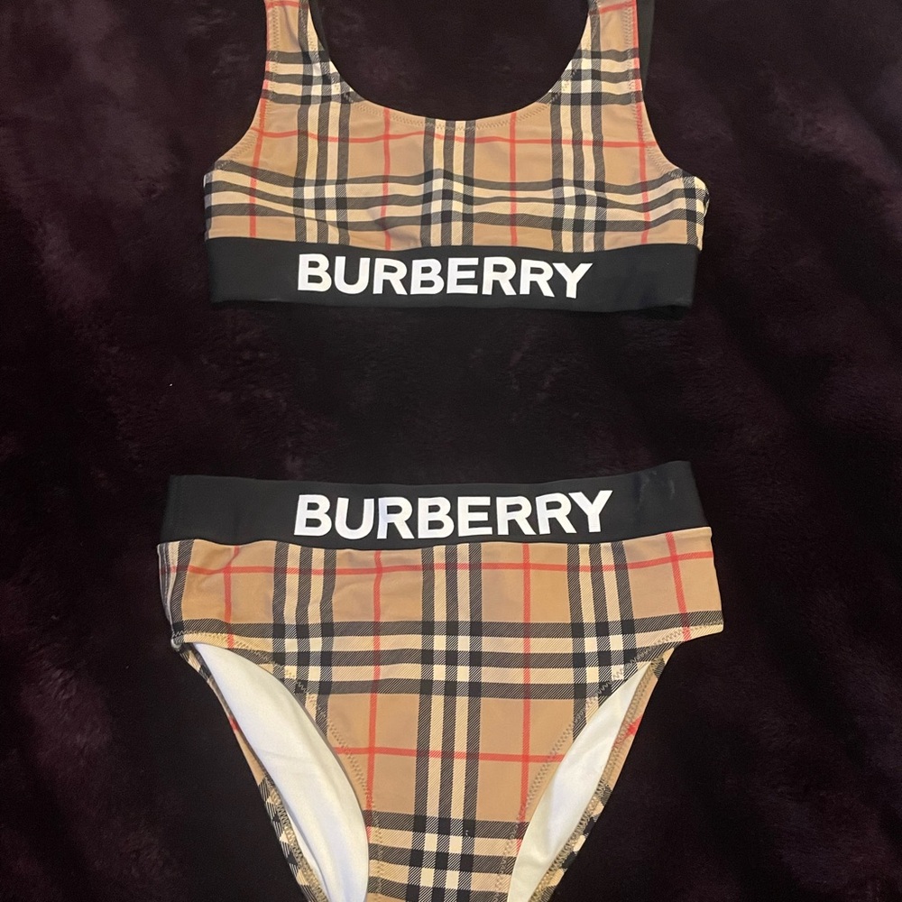 Burberry girls swimsuit gentle used!